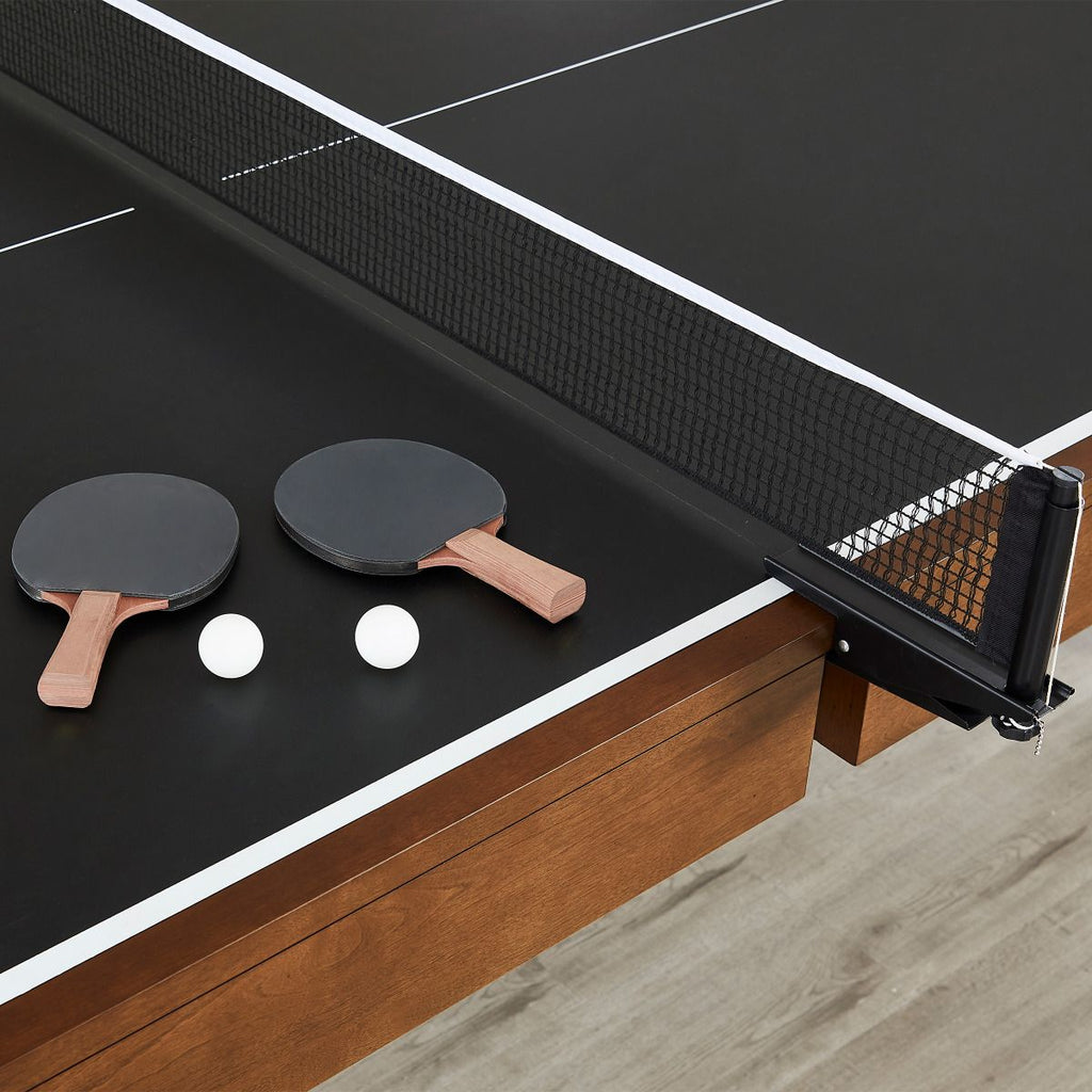 net and paddles of oslo table tennis table