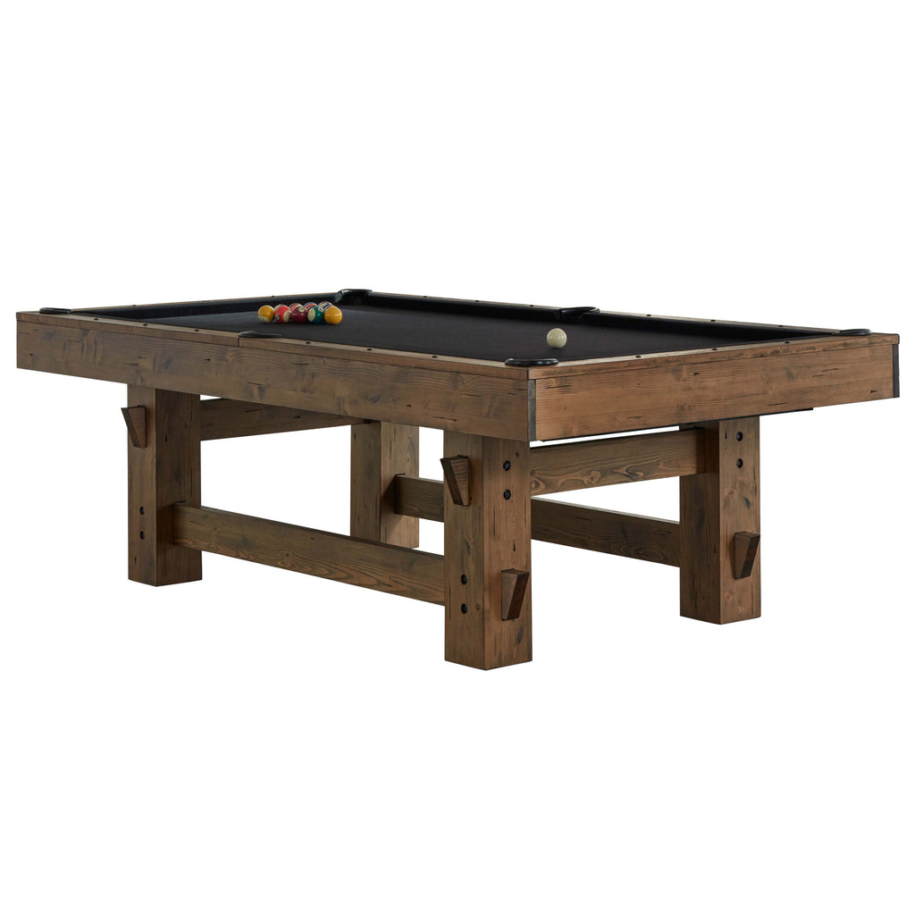 Bristol pool table white background with harvest finish with black cloth