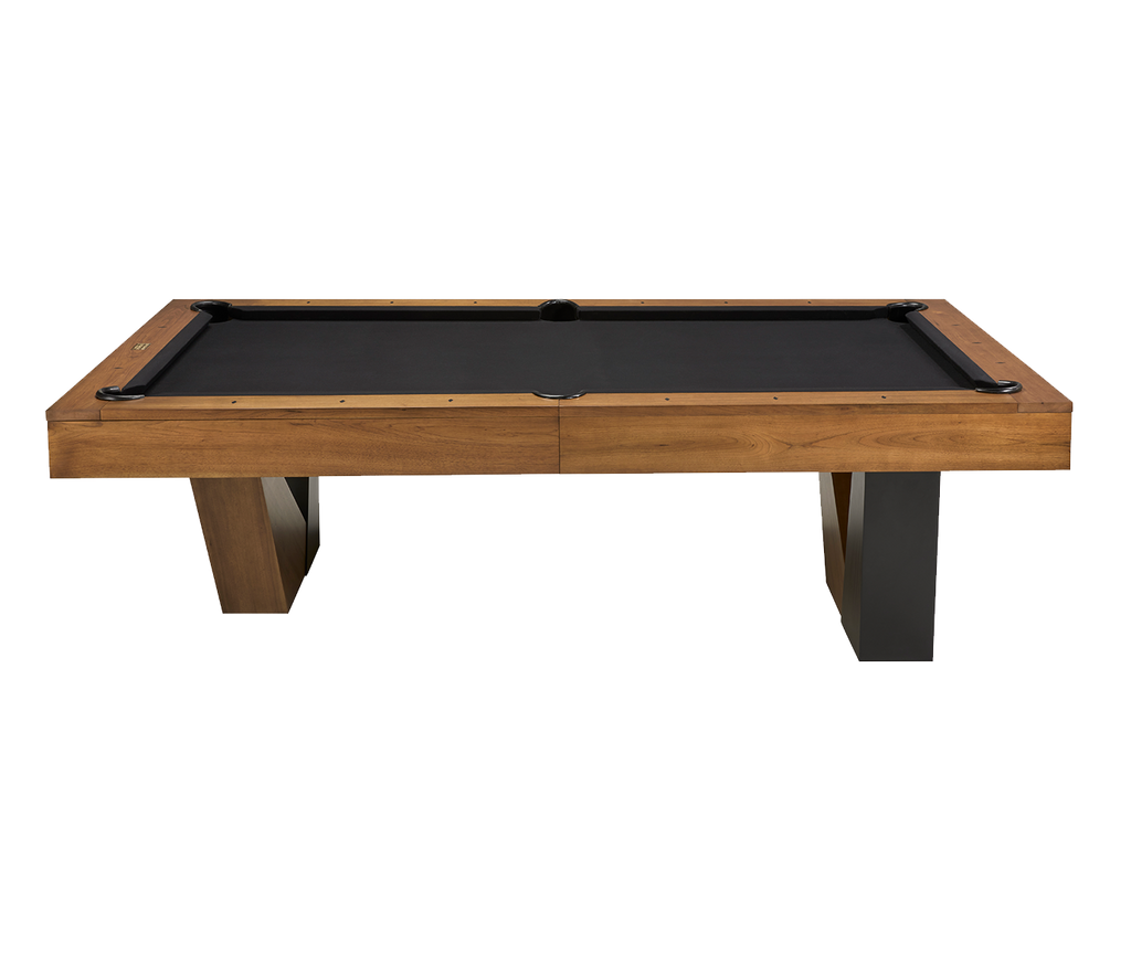 Annex pool table in walnut finish with black felt