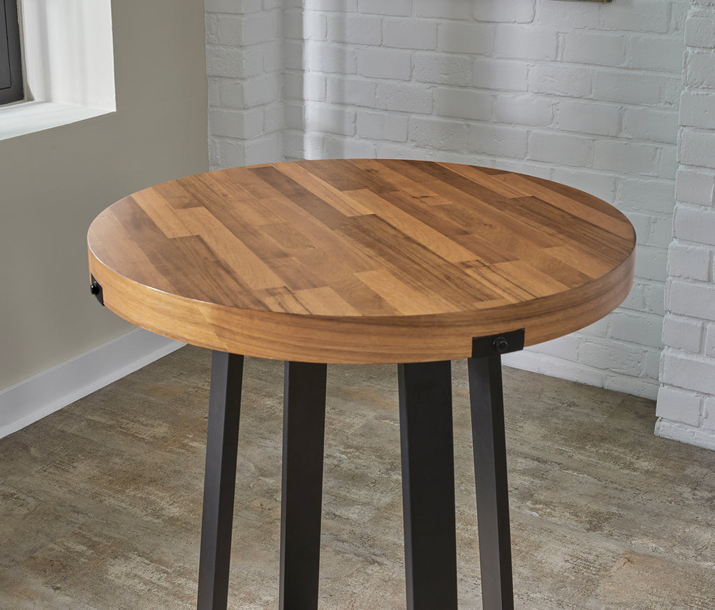 Knoxville pub table top in acacia finish