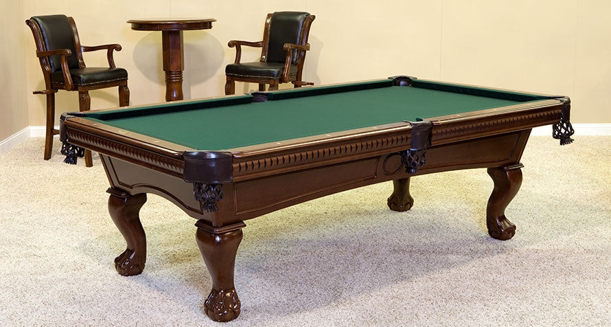 Dutchess Pool Table  in room at angle