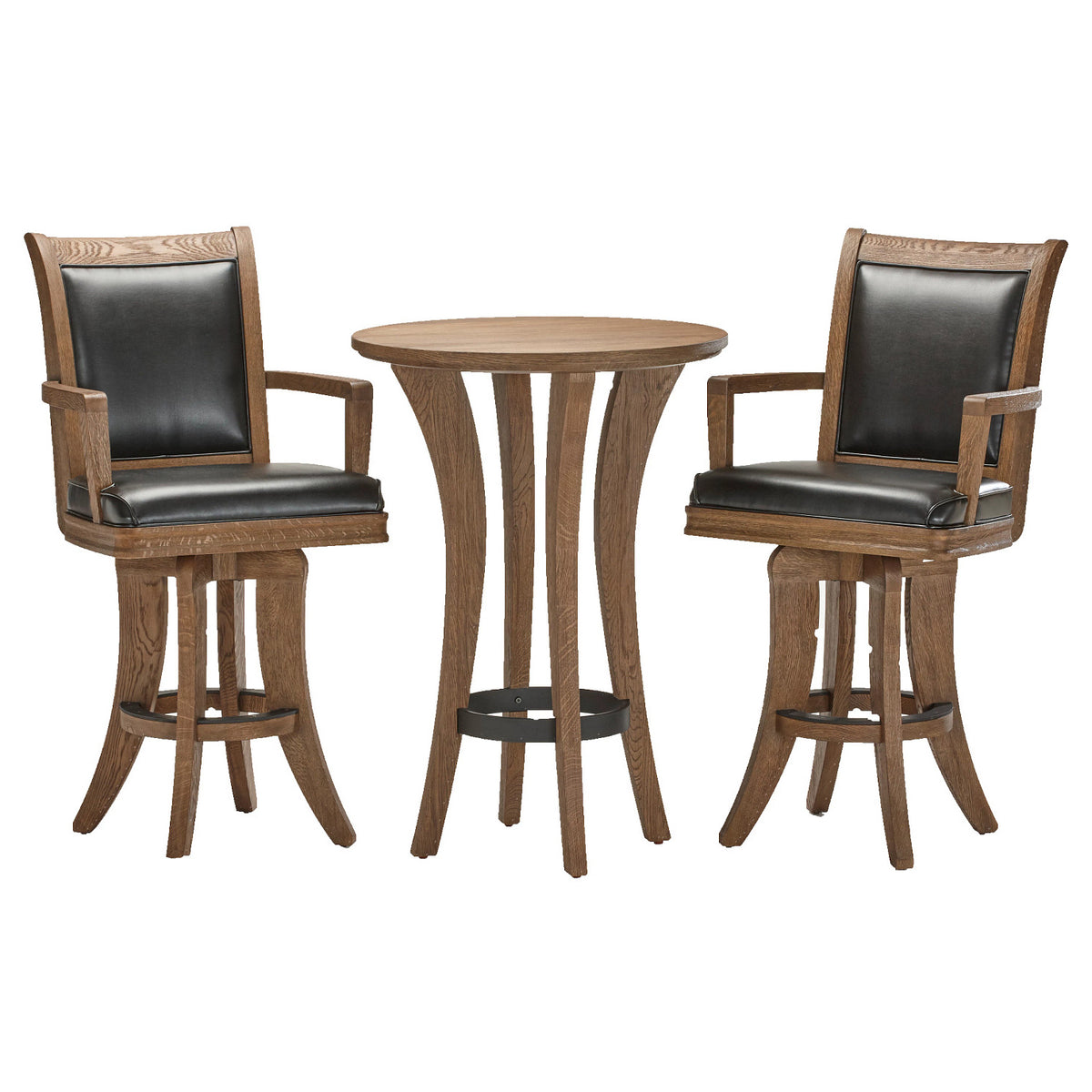 Brunswick Centennial Pub Table with 2 High Back Chairs D L Billiards