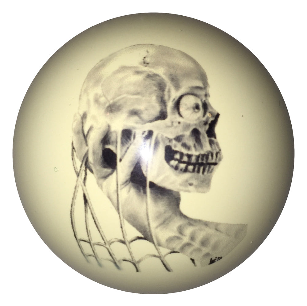 Skull in Hand Custom Cue Ball