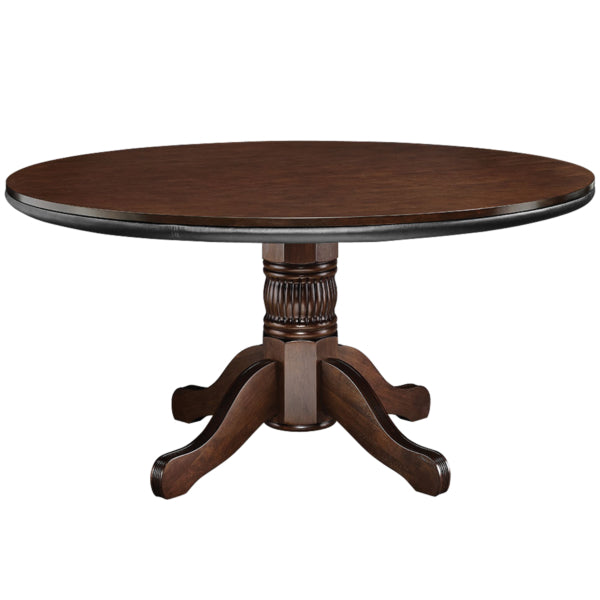 Solid Wood Flip Top 60" Game Table Cappuccino Dining Side