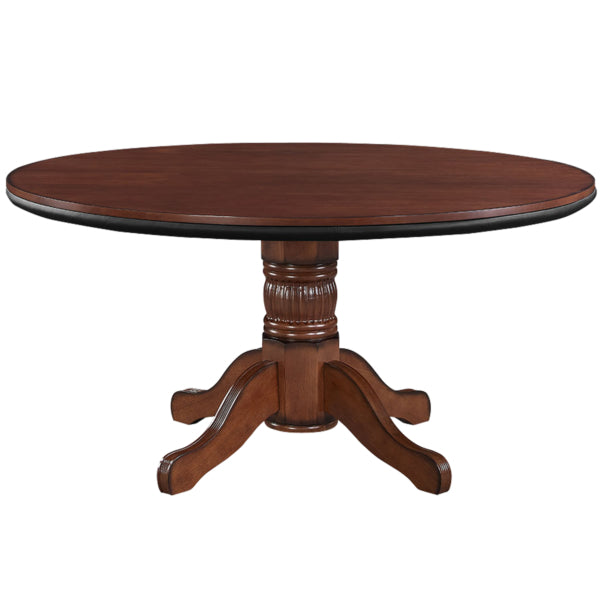 Solid Wood Flip Top 60" Game Table Chestnut Dining Side