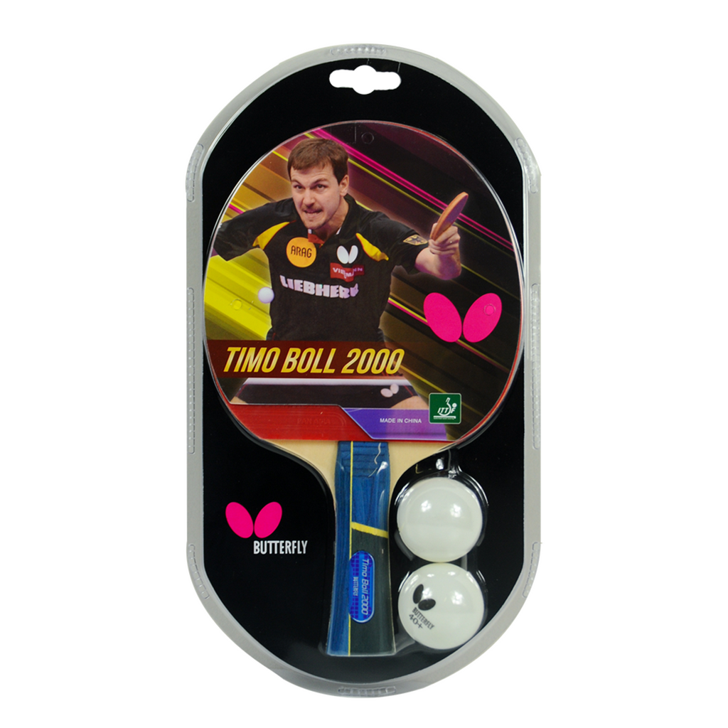 Timo Boll 2000 Butterfly Ping Pong Paddle Packaging