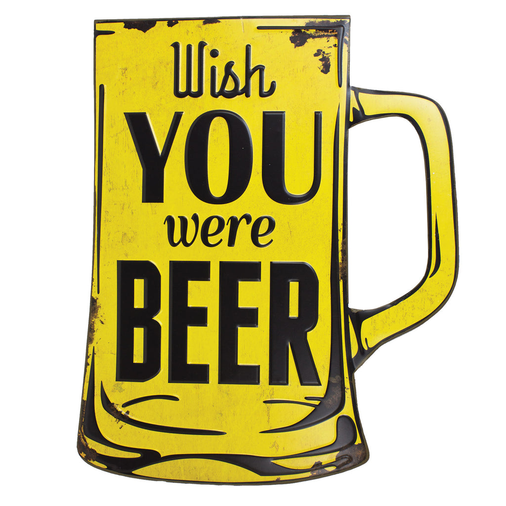 Wish You Were Beer Decorative Sign
