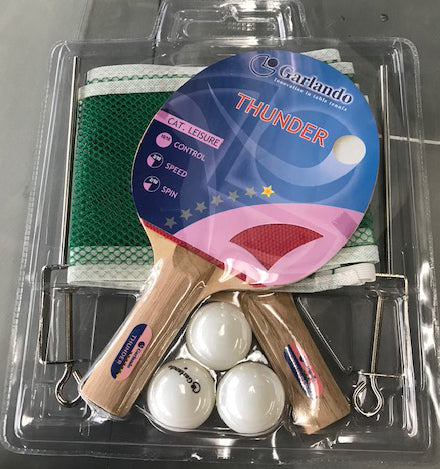 Alex Austin Ping Pong Paddles and Net from Front