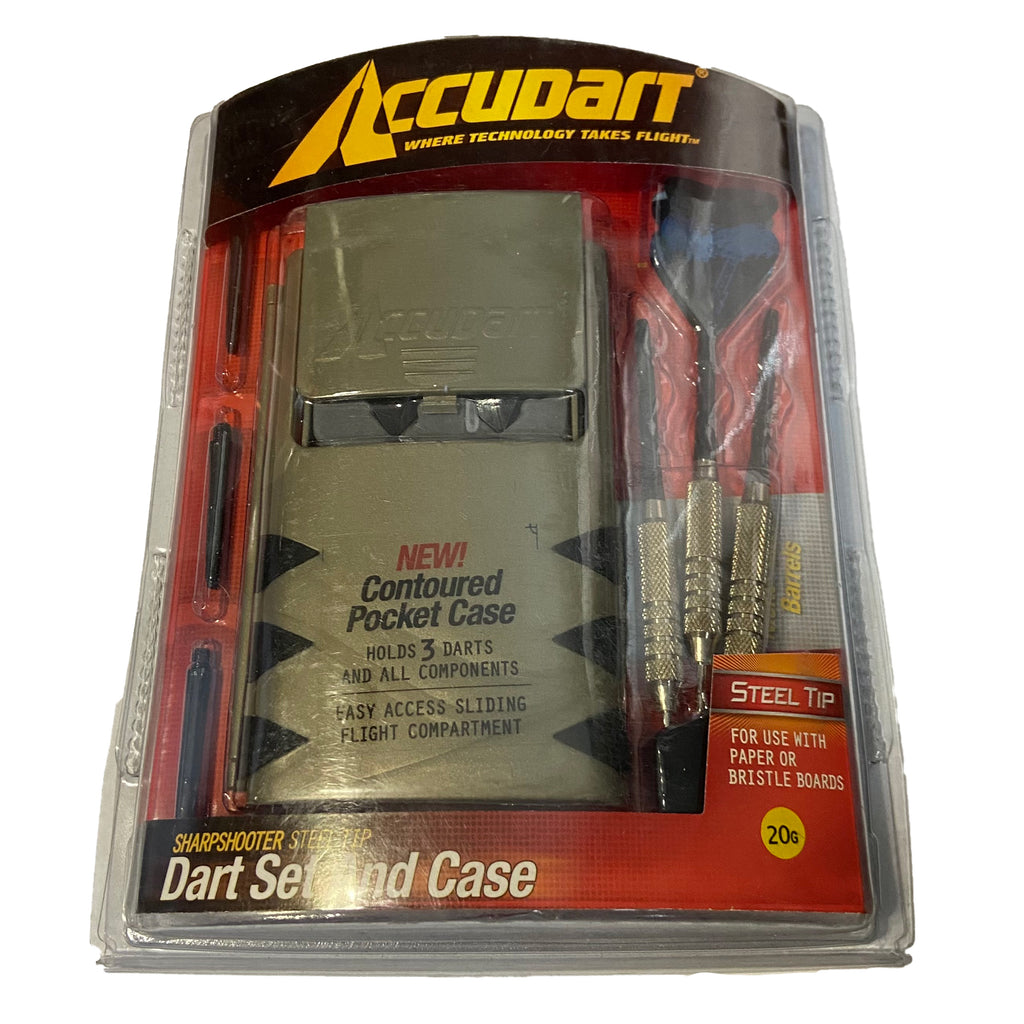 Accudart dart set packaging from the front