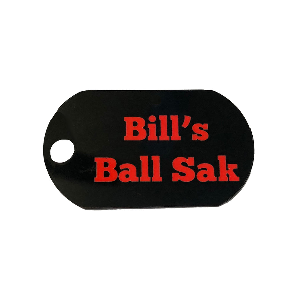 Ballsak Cue Ball Holder Case Customized Dog Tag Close Up