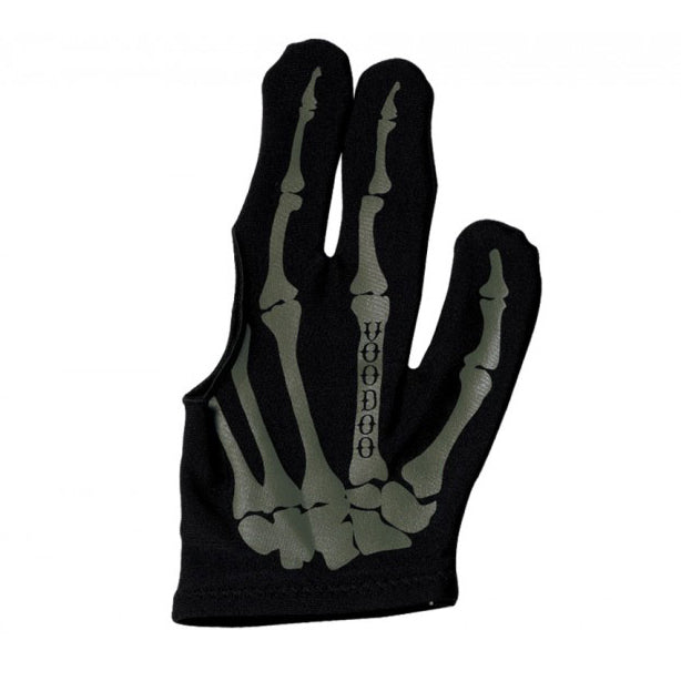 Voodoo Skeleton Right Handed Black Pool Glove