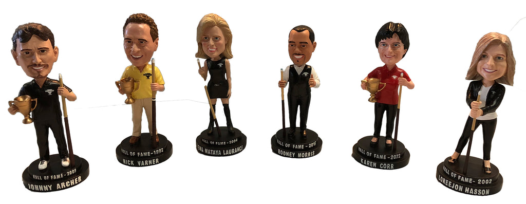 Bobblehead Pool Player Legends All 6