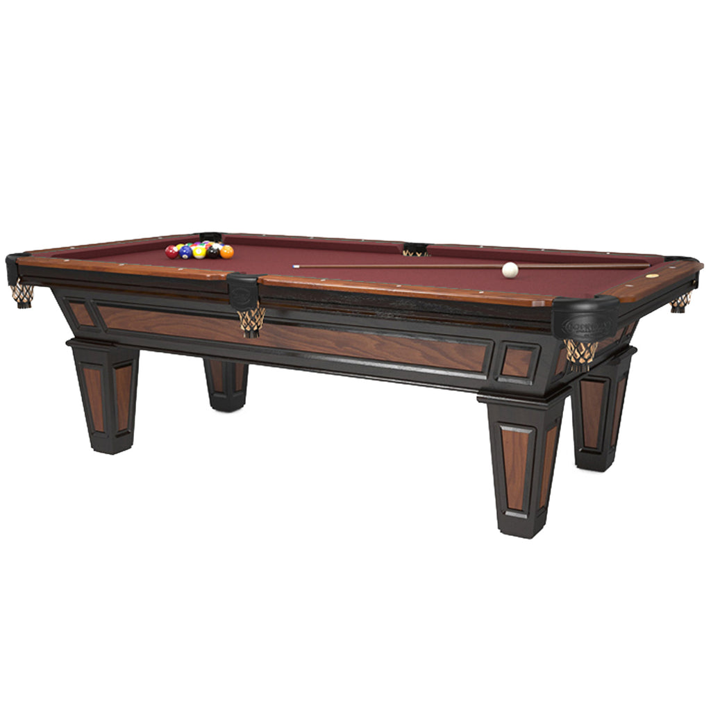 Cochise Pool Table Oak with Milcreek and Black finish and black pocket