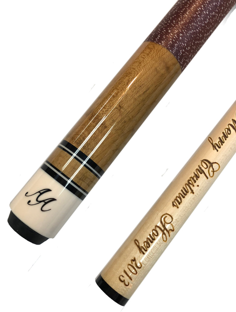 Alex Austin Natural Color Series Cue Butt Only Engraved