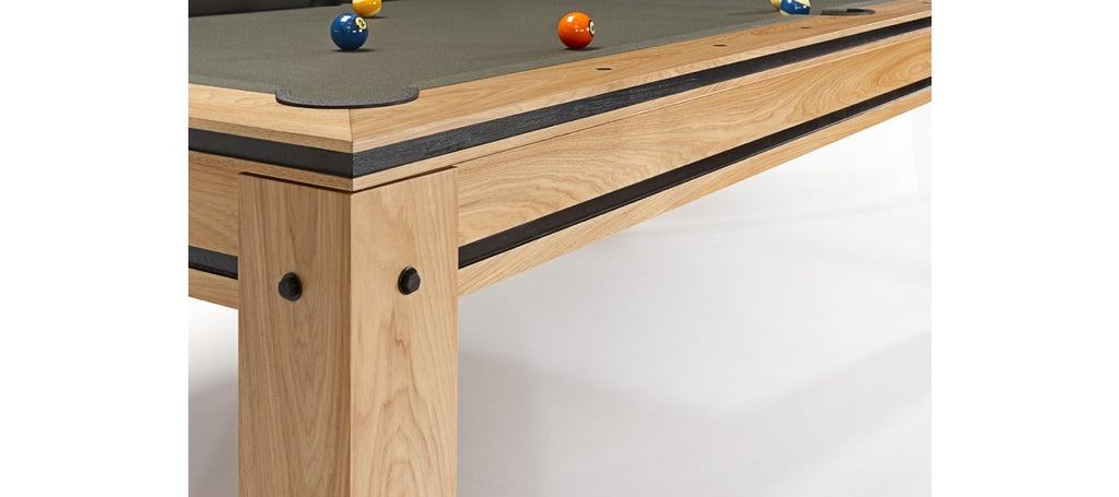Brunswick Pool Table Hickory Corner and Cabinet