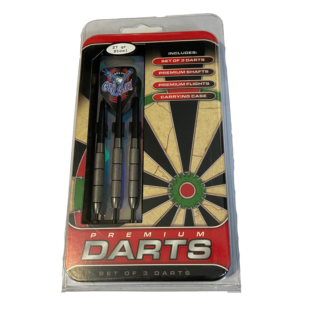 Packaging of Premium Dart Set with Darts inside