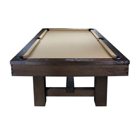 Renegade Pool Table end view cabinet