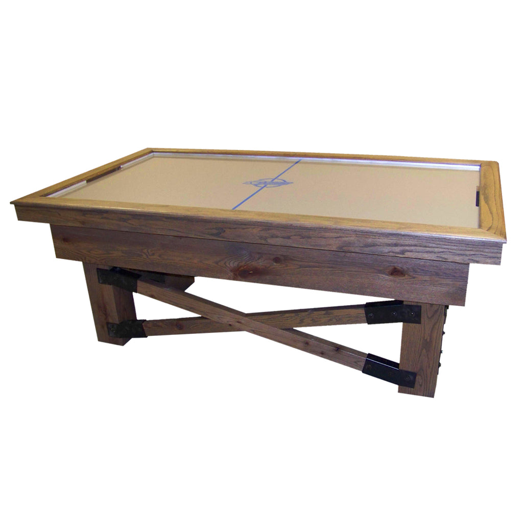 Rustic Air Hockey Table by Dynamo from side