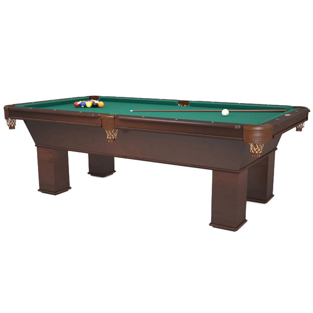 Ventana Pool Table  Maple wood with Old World Stain and Oak Pockets