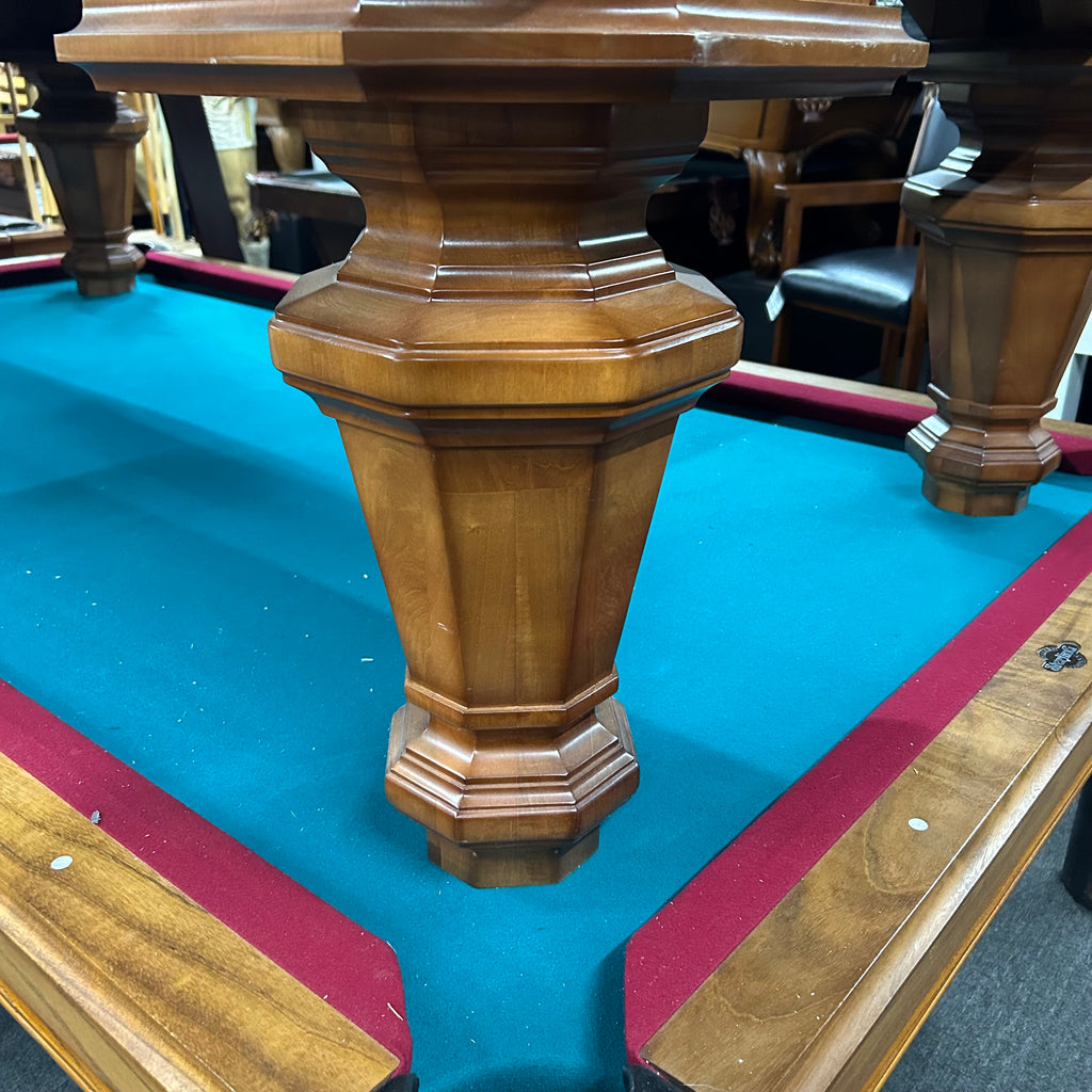 Round tapered maple pool table leg