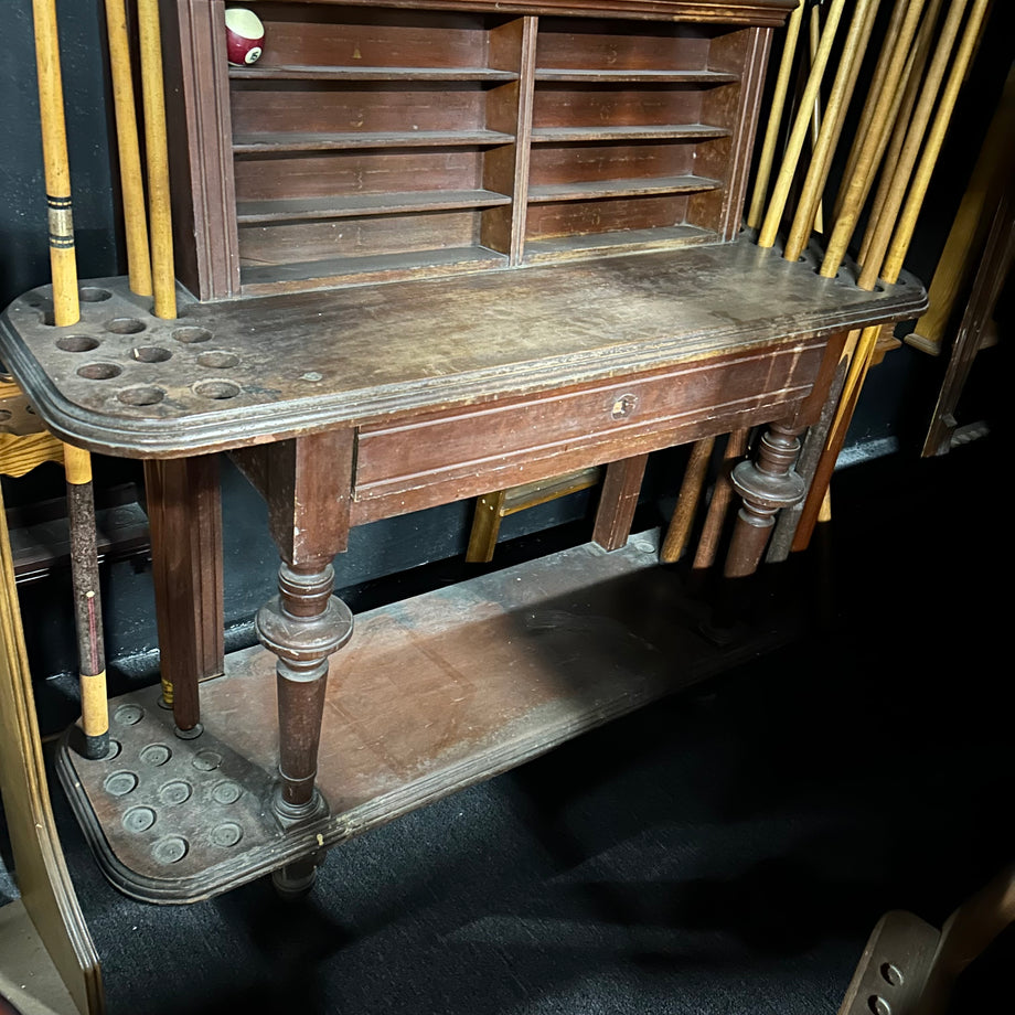 Rare 1800s Antique Floor Rack with Scorers and Ball Holder – D&L