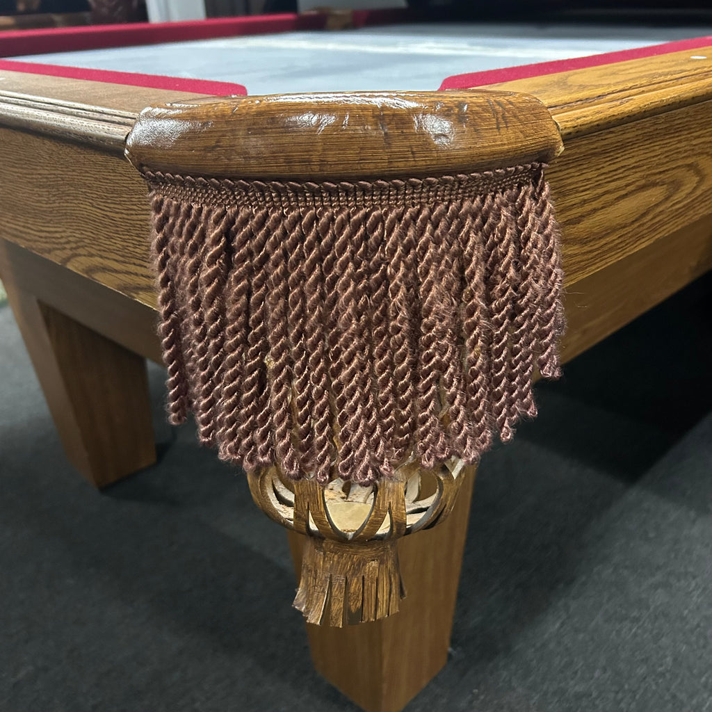 tan pockets fringe pool table