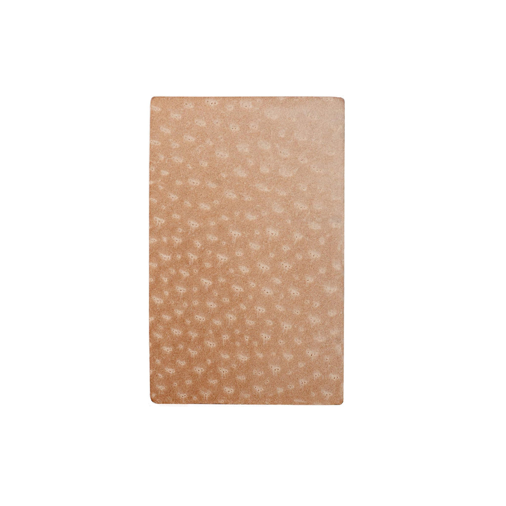 back of tiger leather burnisher pad light tan