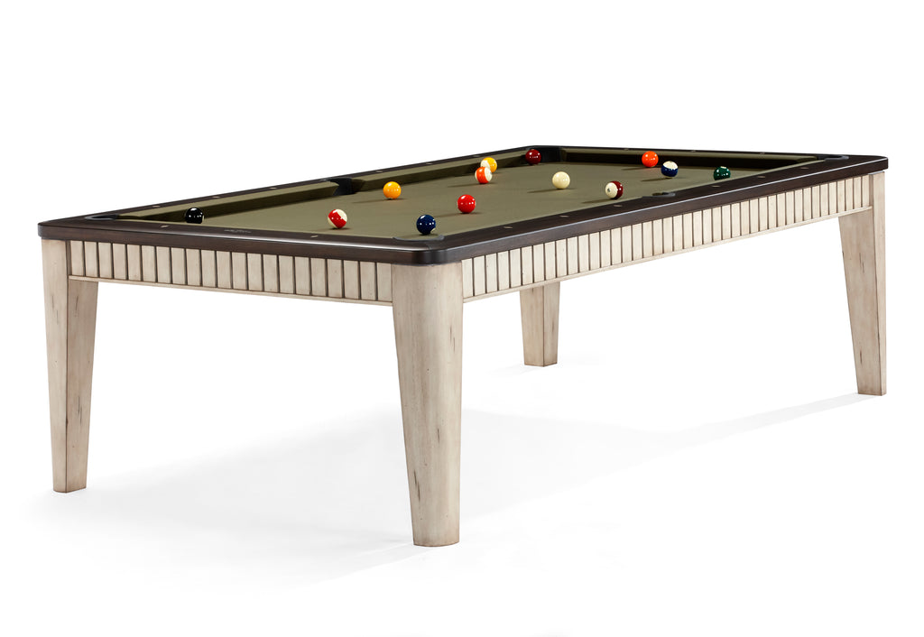 Henderson Brunswick Pool Table with balls on top of table