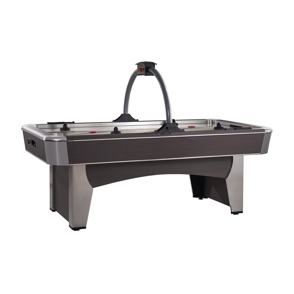 Jensen air hockey table with white background