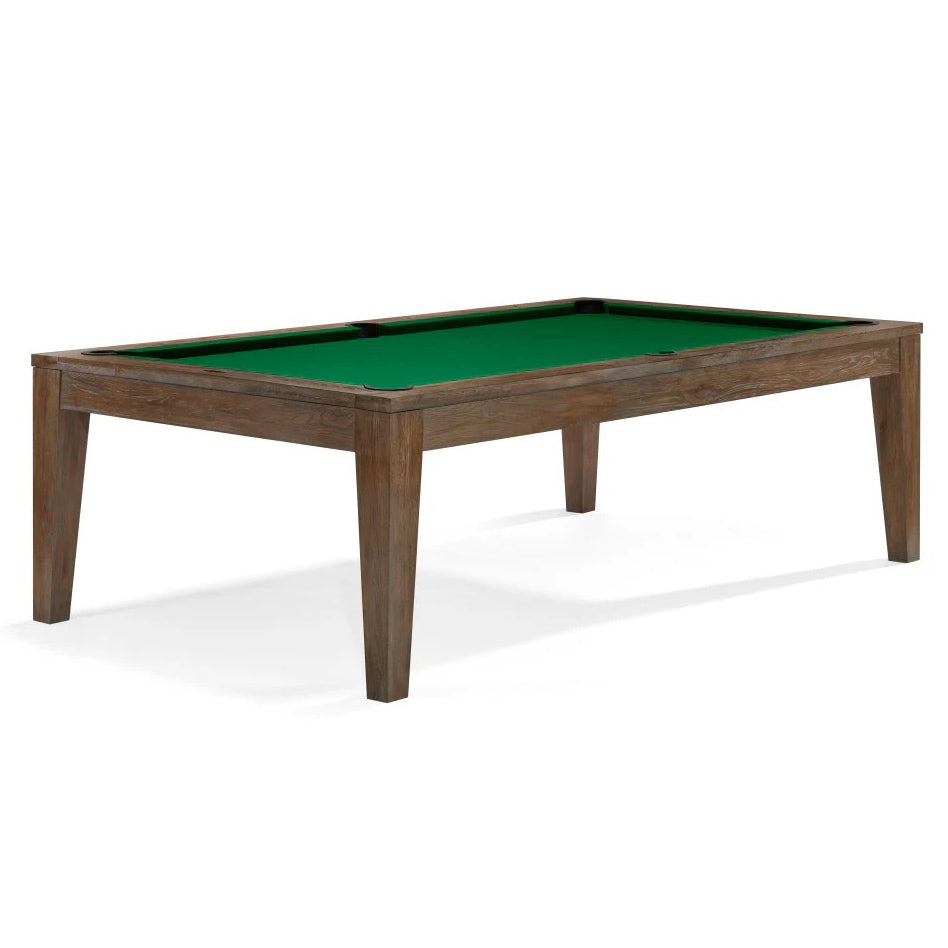 Loft table in nutmeg finish with green felt