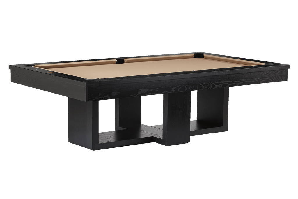 Mojave pool table with camel cloth and interlocking base