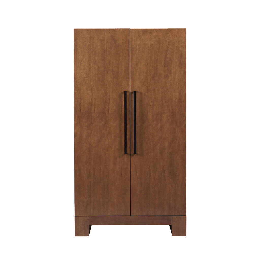 ALta wine cabinet with closed doors in walnut finish