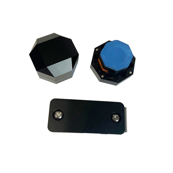 Custom Engraved Octagon Magnetic Chalk Holder with Belt Clip