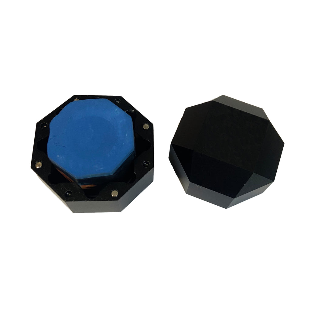 octagon chalk holder with chalk piece inside and blank lid