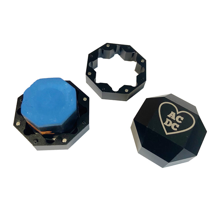 Custom Engraved Octagon Magnetic Chalk Holder with Belt Clip
