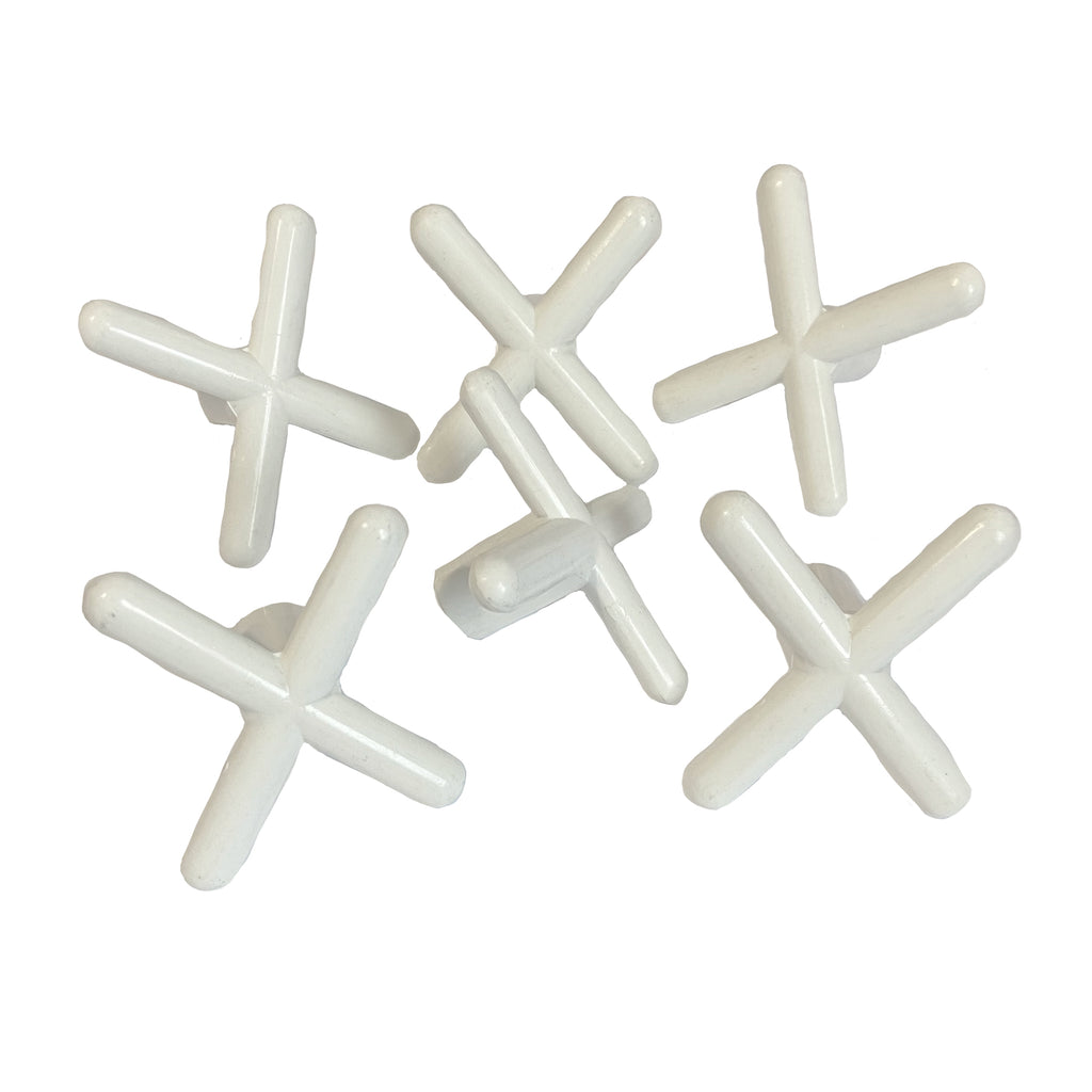 6 Cue Rests X Shaped White