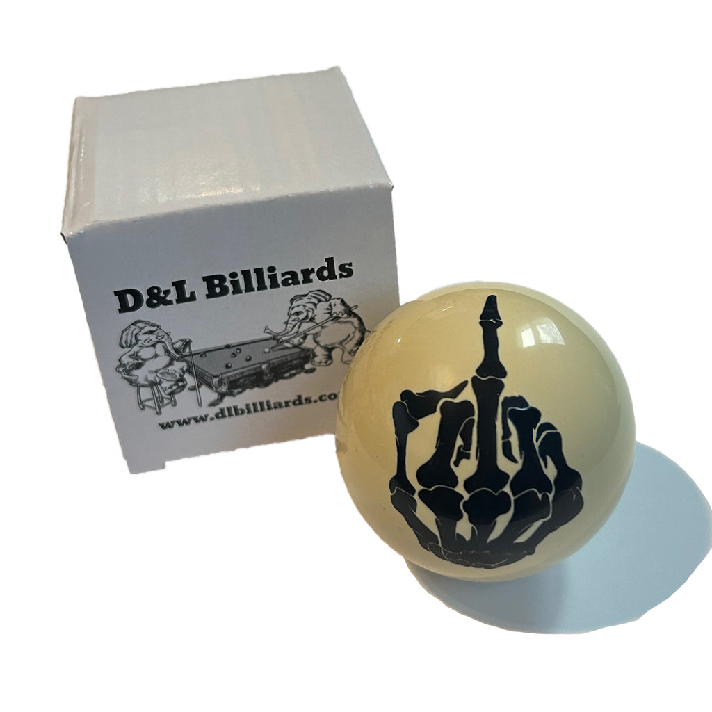 finger cue ball in ivory with gift box