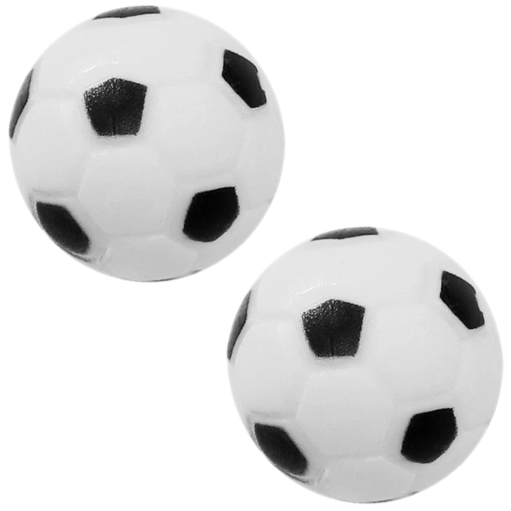 Foosball two pack black and white soccer ball look