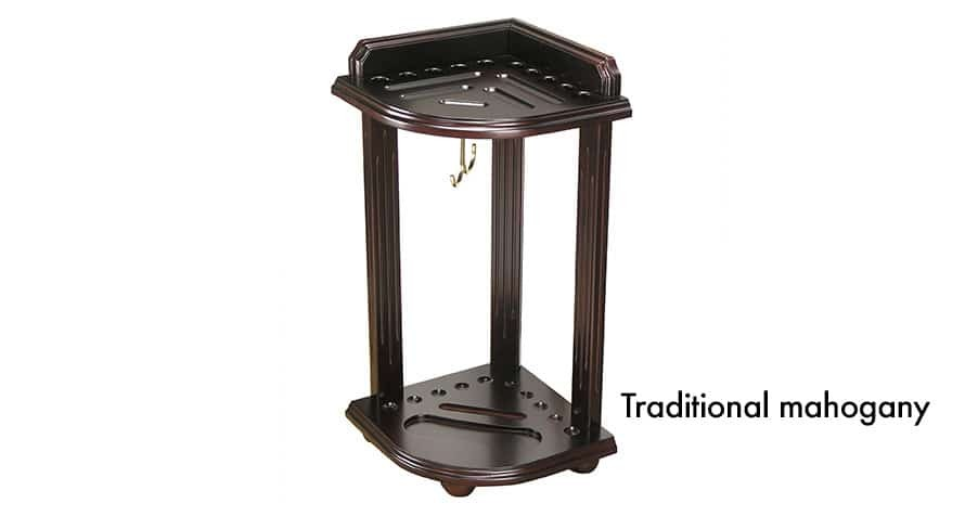 Floor stand in mahogany finish