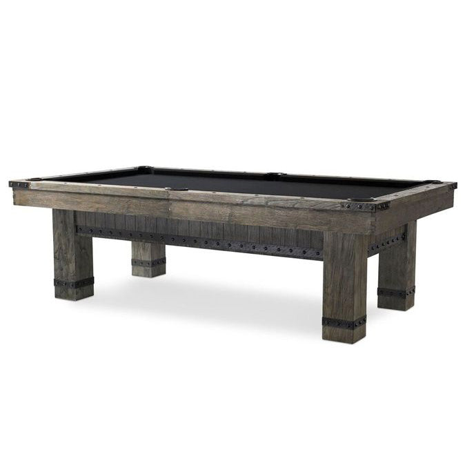 side view of morse pool table showing corner