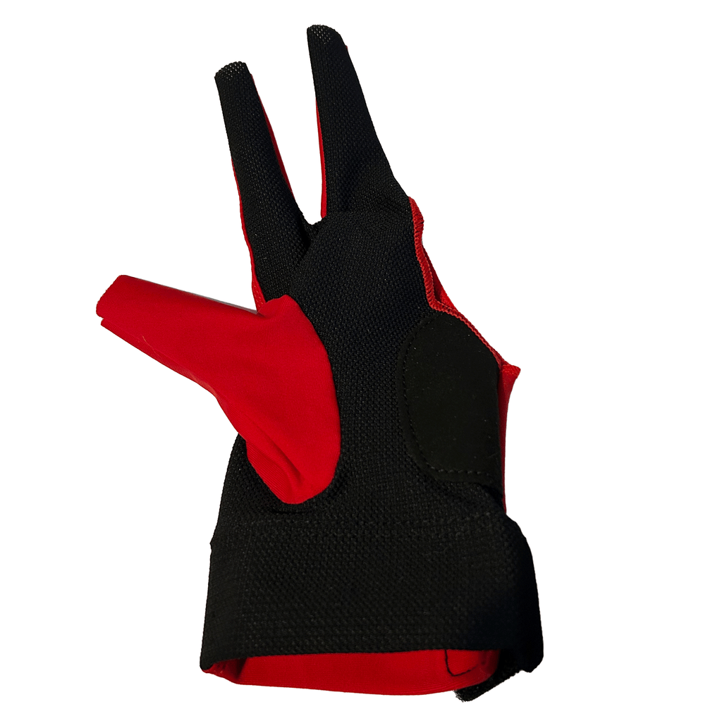 Red and Black glove with suede pad