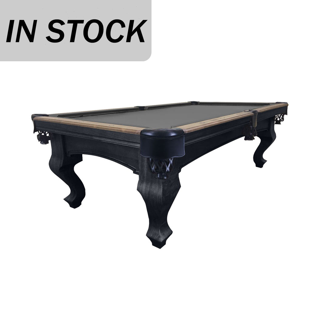 Teton pool table with in stock written in top left corner