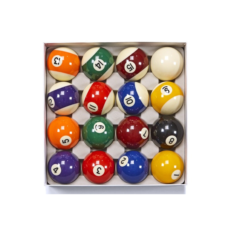 Traditional ball set with stripes and solids in various colors