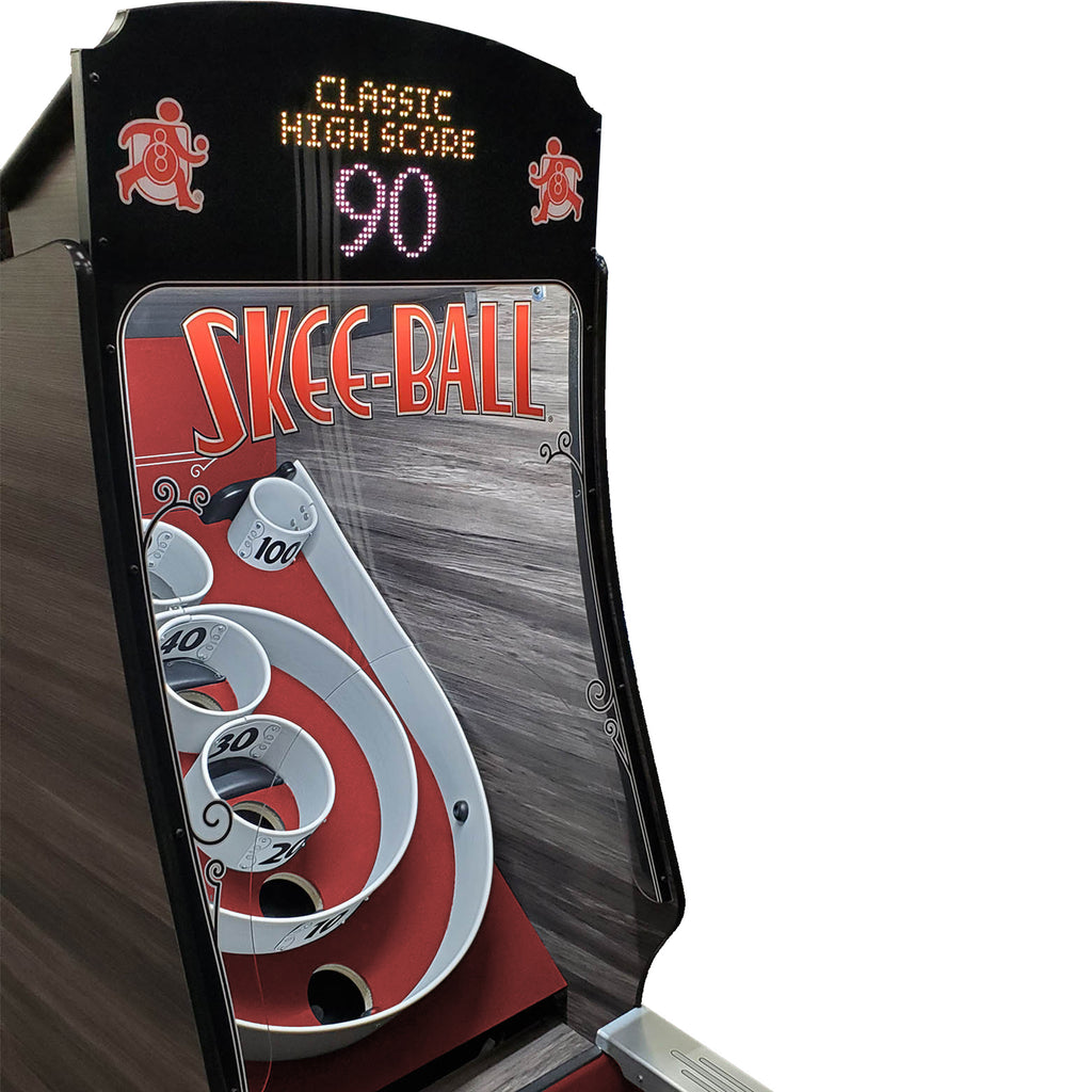 Skee-Ball Premium Home Arcade with Scarlet Cork Play Area
