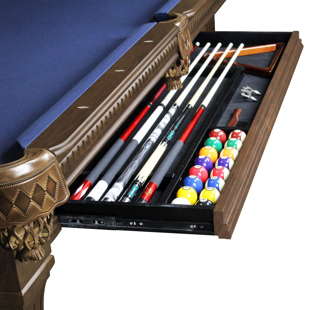 Remsey Pool Table Drawer Opened
