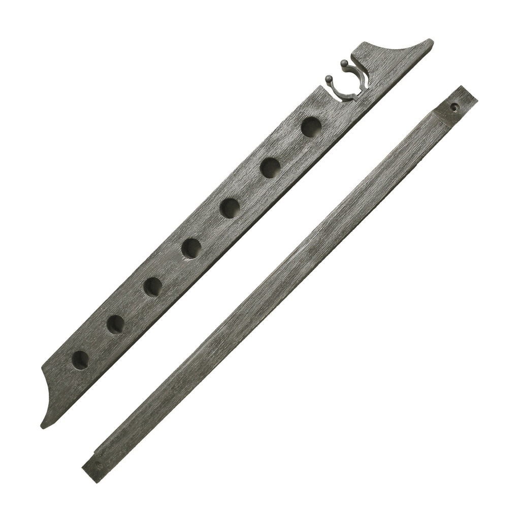 8 Cue Oversized Wall Rack with Bridge Clip - Silver Mist Finish
