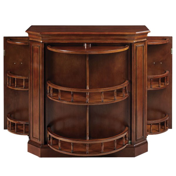 Solid Wood Bar Cabinet Open Chestnut Cabinet