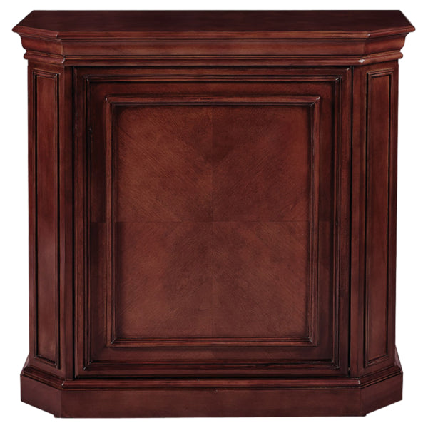 Solid Wood Bar Cabinet English Tudor Front View