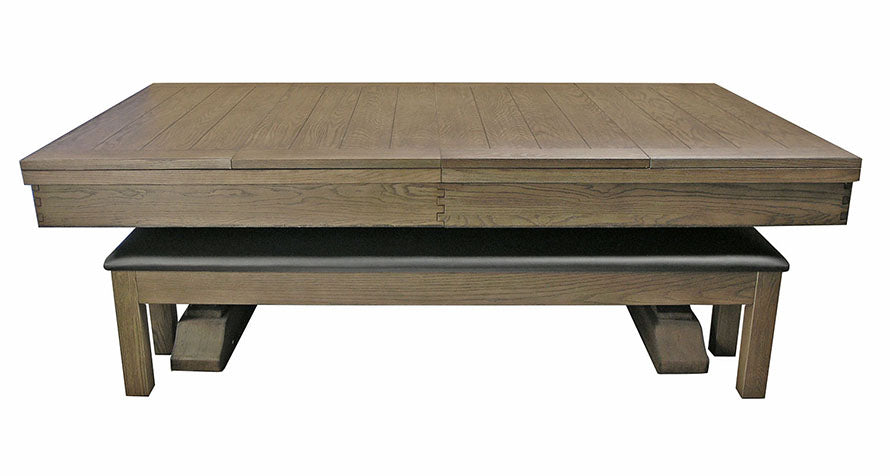 Viking Pool Table with Dining Top and Bench