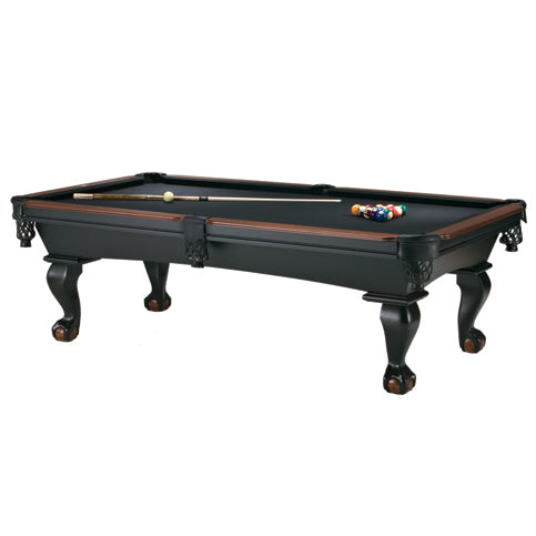 Prescott Pool Table Maple with custom 2 Tone stain and black pockets